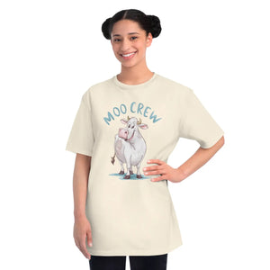 Eco-friendly Moo Crew Cow Tee - Organic Cotton - Dipaliz - T-shirts