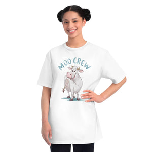 Eco-friendly Moo Crew Cow Tee - Organic Cotton - Dipaliz - T-shirts