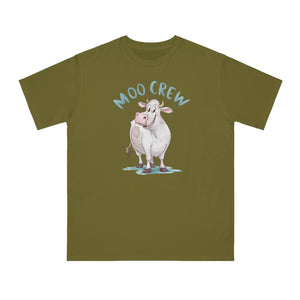 Eco-friendly Moo Crew Cow Tee - Organic Cotton - Dipaliz - T-shirts