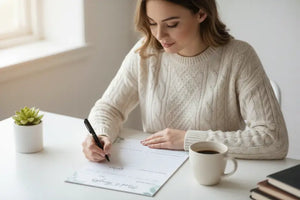 Digital Downloads - Thoughts Journal Printable - Daily Mood Tracker - Dipaliz