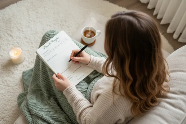 Digital Downloads - Thoughts Journal Printable - Daily Mood Tracker - Dipaliz