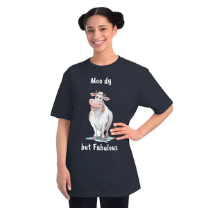 Organic Bliss Cow Tee - Moody but Fabulous Cotton - Dipaliz - T-shirts