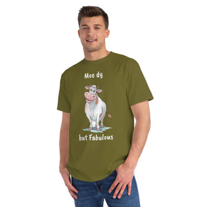 Organic Bliss Cow Tee - Moody but Fabulous Cotton - Dipaliz - T-shirts