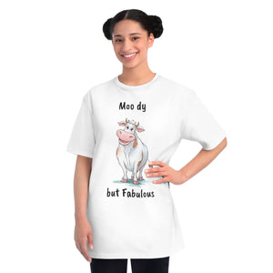 Organic Bliss Cow Tee - Moody but Fabulous Cotton - Dipaliz - T-shirts