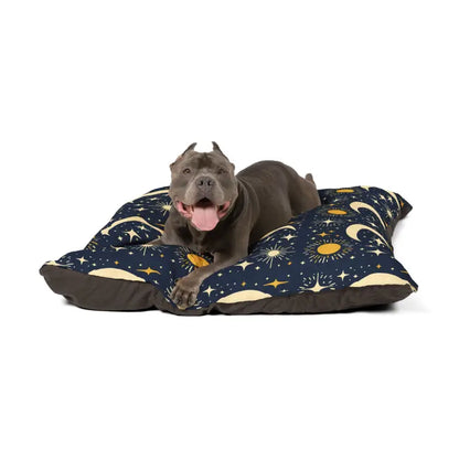 Cotton Moon and Stars Pet Bed - Cozy Haven for your Furry Friend - Pets