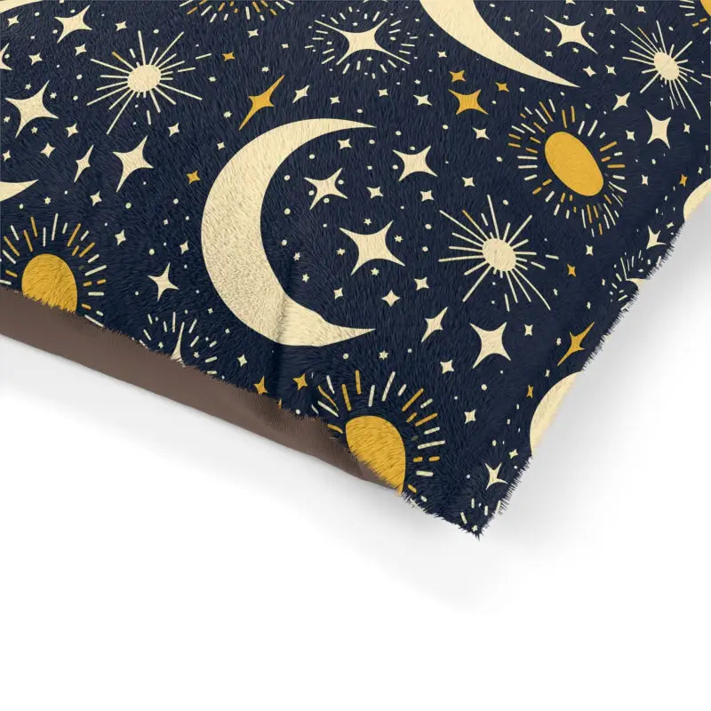 Cotton Moon and Stars Pet Bed - Cozy Haven for your Furry Friend - Pets