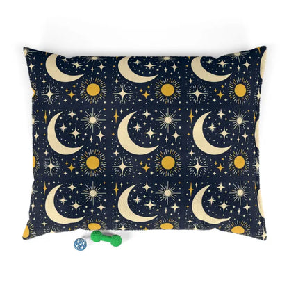 Cotton Moon and Stars Pet Bed - Cozy Haven for your Furry Friend - 50’’ × 40’’ Pets