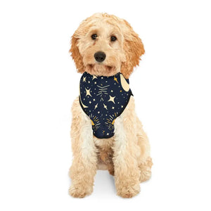 Stars Dog Hoodie - Dreamy Moon Print Pet Comfort Wear - Dipaliz - Hoodies