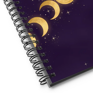 Moon Notebook Spiral Journal Dreamy Design Dipaliz - Journals