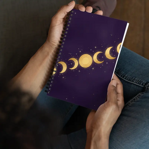 Moon Notebook Spiral Journal Dreamy Design Dipaliz - Journals
