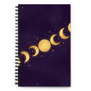 Celestial Moon Notebook Spiral - Glow - Dipaliz - Journals