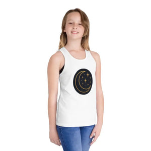 Moon Phase Shirt Kids Jersey Tank Space Theme Clothing by Dipaliz - White / m - Baby & Toddler Tops