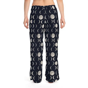 All-over Moon Phase Women’s Pajama Pants - Celestial Comfort - Dipaliz - Pajamas