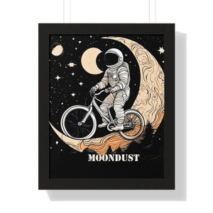 Framed Vertical Poster - Moon Riding Cosmic Art - Dipaliz - 16″ x 20″ / Black - Posters Prints & Visual Artwork