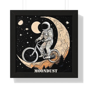 Framed Vertical Poster - Moon Riding Cosmic Art - Dipaliz - 16″ x / Black - Posters Prints & Visual Artwork