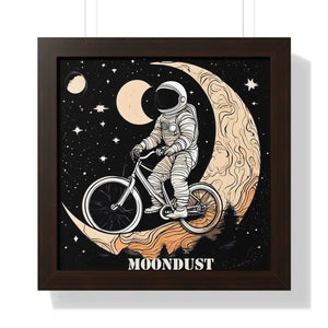 Framed Vertical Poster - Moon Riding Cosmic Art - Dipaliz - 16″ x / Walnut - Posters Prints & Visual Artwork
