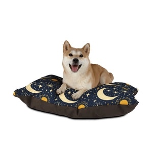 Plush Moon Stars Pet Bed - Soft Cotton Fleece - Dipaliz - Beds