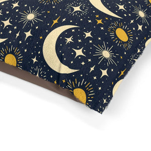Plush Moon Stars Pet Bed - Soft Cotton Fleece - Dipaliz - Beds
