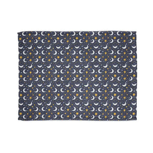 Soft Polyester Blanket - Cozy Stary Night Moon Design - Dipaliz - 30’’ × 40’’ - Blankets