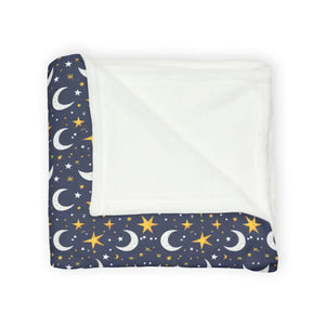 Soft Polyester Blanket - Cozy Stary Night Moon Design - Dipaliz - Blankets