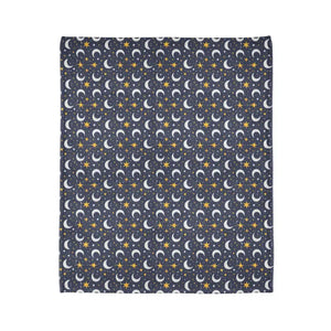 Soft Polyester Blanket - Cozy Stary Night Moon Design - Dipaliz - Blankets