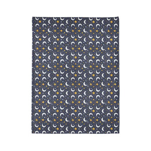 Soft Polyester Blanket - Cozy Stary Night Moon Design - Dipaliz - Blankets