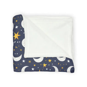 Soft Polyester Blanket - Cozy Stary Night Moon Design - Dipaliz - Blankets