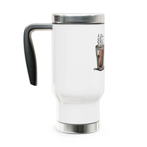 Glossy White Enamel Travel Mug - 14oz Capacity - Dipaliz - Mugs