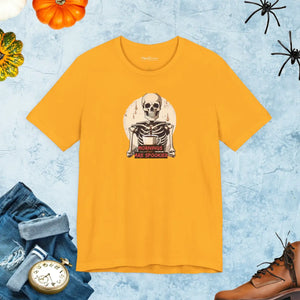 Soft Cotton Skeleton Coffee Tee - Spooky Halloween - Dipaliz - T-shirts