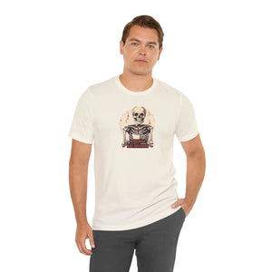 Soft Cotton Skeleton Coffee Tee - Spooky Halloween - Dipaliz - T-shirts