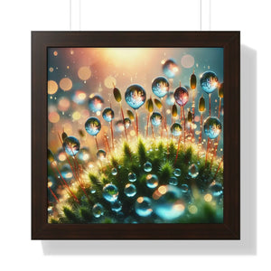 Framed Vertical Poster – Moss Capsules - Dipaliz - Prints