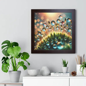 Moss Capsules Framed Vertical Poster Elegant Nature Art Dipaliz - Prints