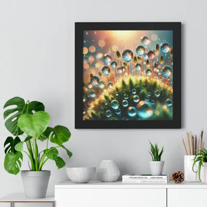 Moss Capsules Framed Vertical Poster Elegant Nature Art Dipaliz - Prints