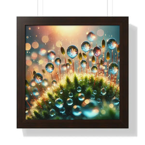 Moss Capsules Framed Vertical Poster Elegant Nature Art Dipaliz - 16″ x / Walnut - Prints