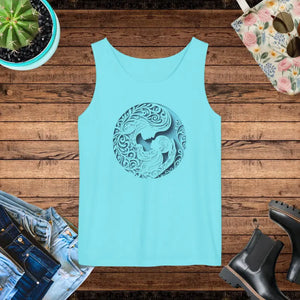 Summer Vibes Ocean Waves Unisex Tank Top - Dipaliz - Lagoon Blue / Xs - Tops