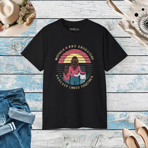 Unisex Ultra Cotton Tee - Mothers Daughters Forever Linked - Dipaliz - Black / s - T-shirts
