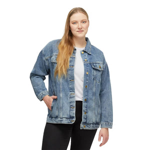 Oversized Denim Jacket Mother Daughter Forever Linked Dipaliz - Coats & Jackets