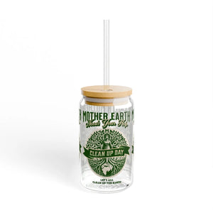 Eco-friendly 16oz Sipper Glass - Earth Day - Dipaliz - Tumblers