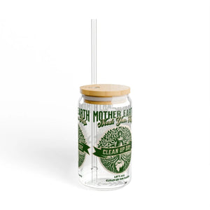 Eco-friendly 16oz Sipper Glass - Earth Day - Dipaliz - Tumblers