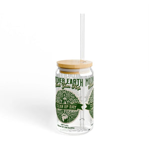 Eco-friendly 16oz Sipper Glass - Earth Day - Dipaliz - Tumblers