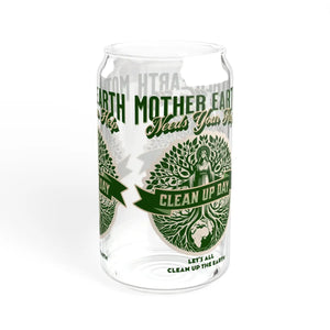 Eco-friendly 16oz Sipper Glass - Earth Day - Dipaliz - Tumblers