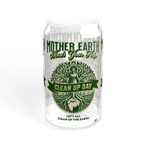 Eco-friendly 16oz Sipper Glass - Earth Day - Dipaliz - Tumblers
