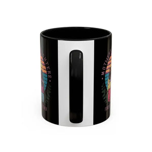 Mug - Colorful Accent Coffee with Comfortable C-handle - Dipaliz 11oz / Black