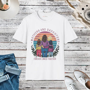 Softstyle Cotton Tee Mothers and Daughters Bond Gift - Dipaliz - White / s - T-shirts