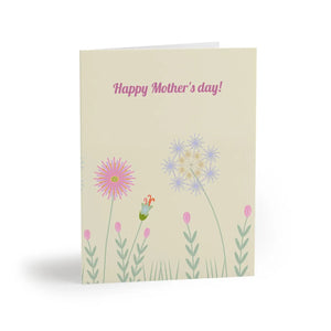Flowers Greeting Cards – Mothers Day Card - Dipaliz - & Note