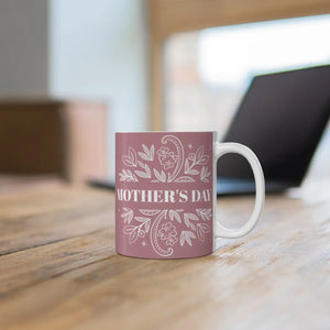 Chic Ceramic Mothers Day Mug - White 11oz - Dipaliz - Mugs