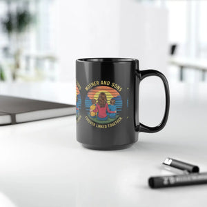 Exciting Black Mug - Mothers and Sons Mother’s Day - Dipaliz - Mugs