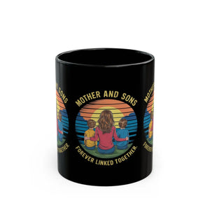 Exciting Black Mug - Mothers and Sons Mother’s Day - Dipaliz - Mugs