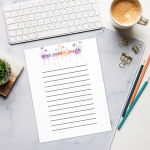 Floral Motivational Notepad - Lined Paper Pad - Dipaliz - Notepads