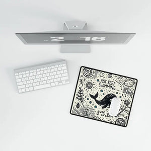 Motivational Whale Desk Mat - Home Office Decor - Dipaliz - Workstation & Cubicle Accessories